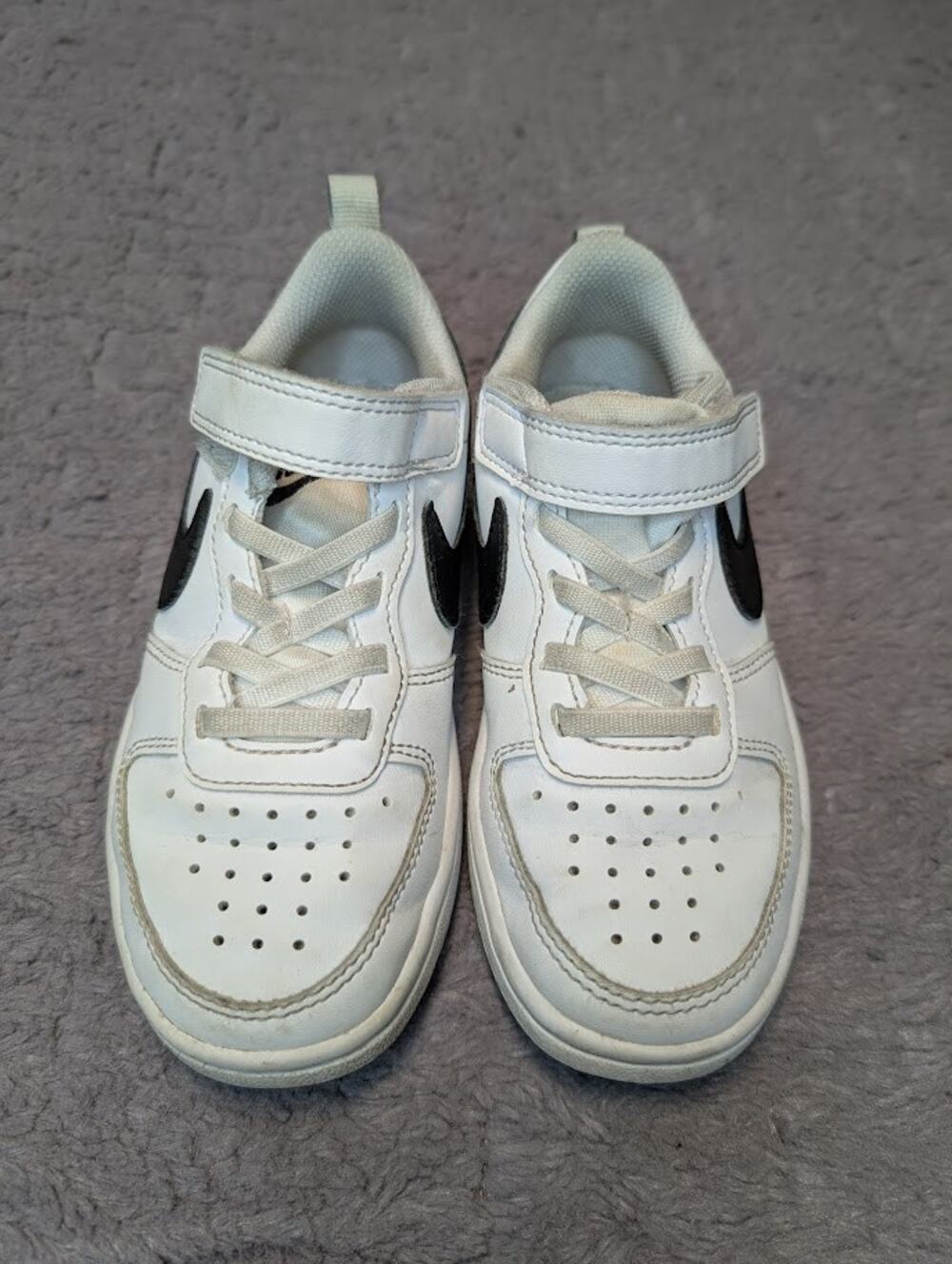 Youth Nike Court Borough Recraft Low White/Black (DC5457-104) - Size 11.5
